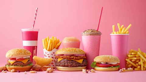 ghanee.step_fast_food_deals_hyperrealistic_pink_background_mini_de877f7b-a3d9-41de-b02f-a802f382926a.png